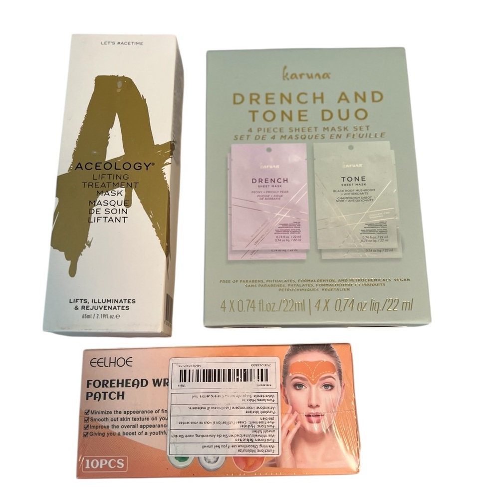 NIB Set of Facial Masks for Timing and Lifting